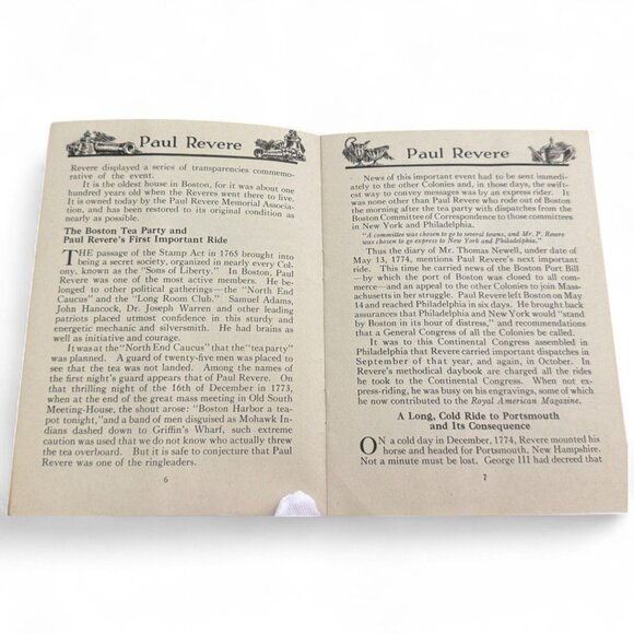 Paul Revere Booklet Circa 1930 Published By John Hancock Mutual Life Insurance C - Picture 8 of 14